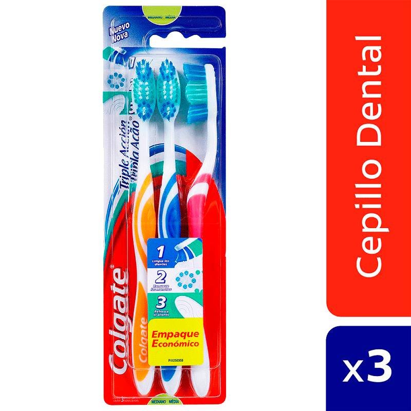 Cepillo Dental Colgate Triple Accion 3 Pack