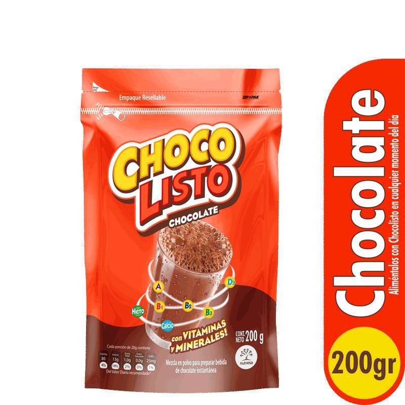 Bebida Achocolatada Chocolisto. x200g