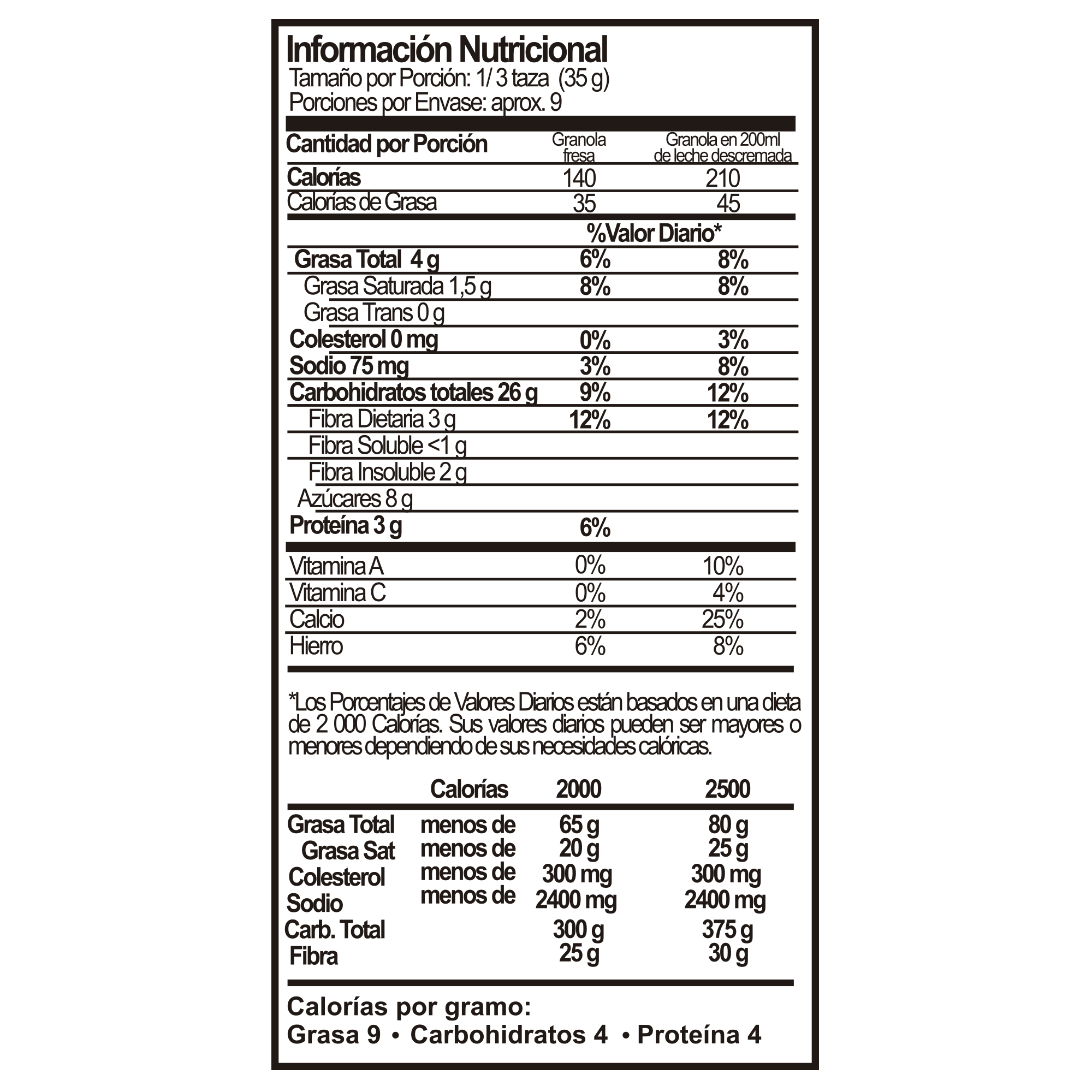 Granola tosh x300g fresa Surtifamiliar.com, image size:2000x2000