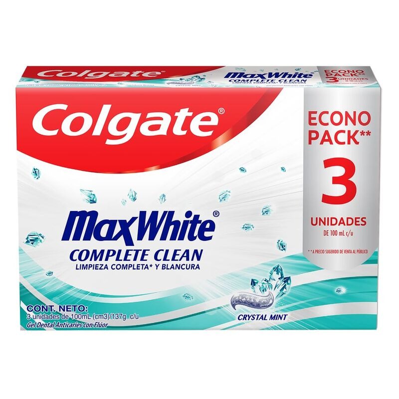 Crema Dental Colgate 3x100ml Max White