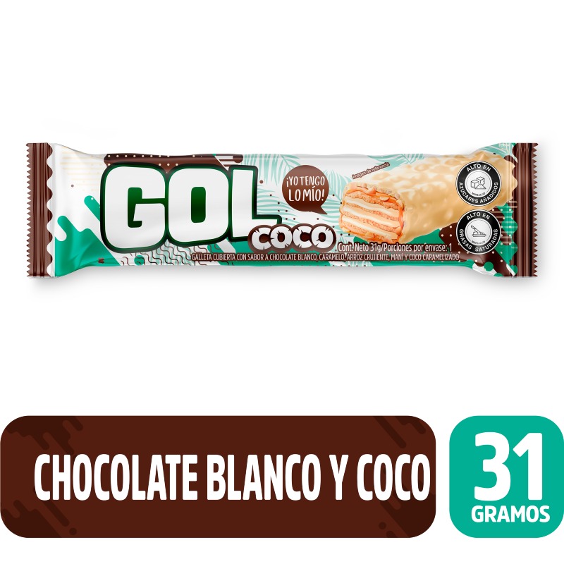 Chocolatina Gol X31g Coco