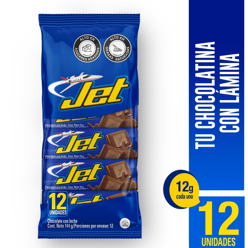 Chocolatina Jet X12und Bolsa