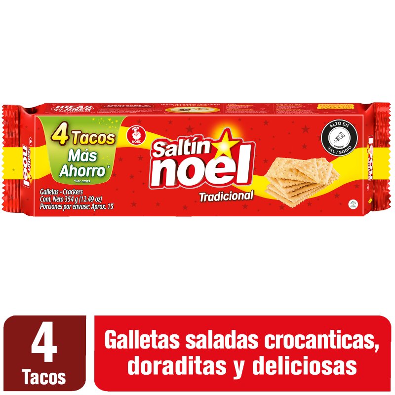 Galleta Saltin X354g X4 Tacos