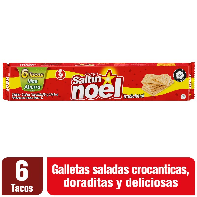 Galleta Saltin x524G 6 Tacos