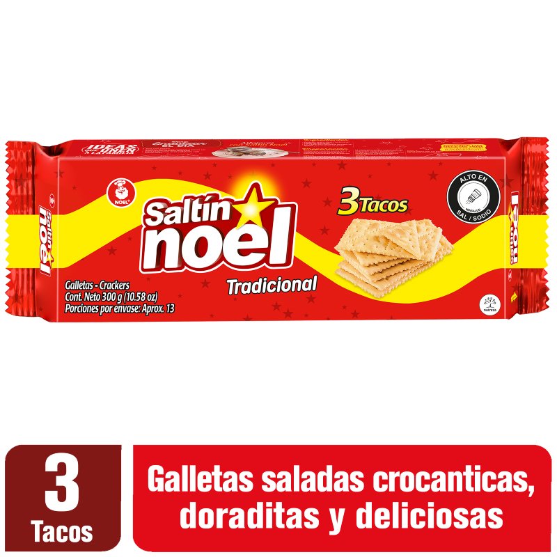 Galleta Saltin X300g 3 Tacos