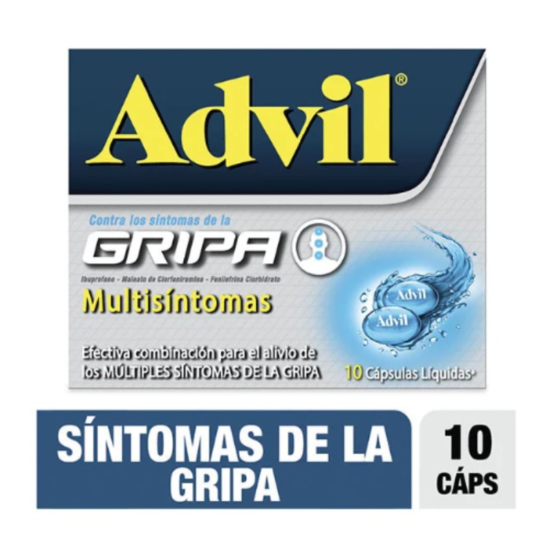 Analgesico Advil x10tab Gripa