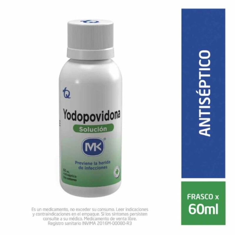 Yodopovidona Mk x60ml Solucion