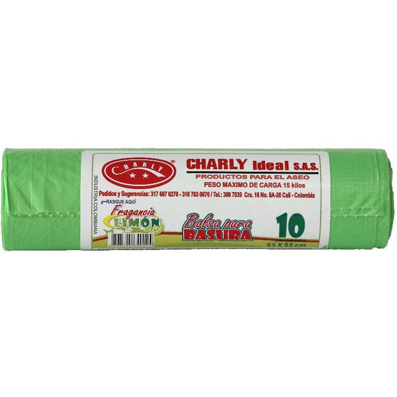 Bolsa Para Basura Charly x10Unidades (65x95)Biodegradable