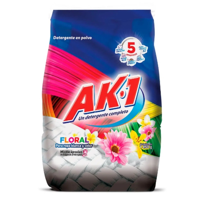 Detergente Ak 1 x1450g Floral