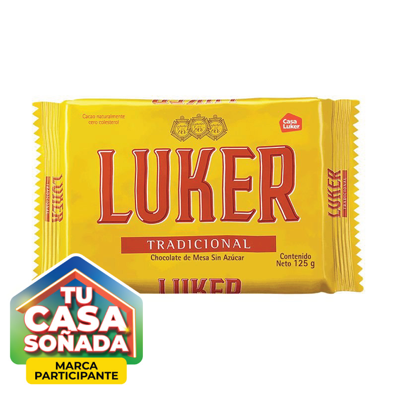 Chocolate Luker x125g Sin Azucar Barra