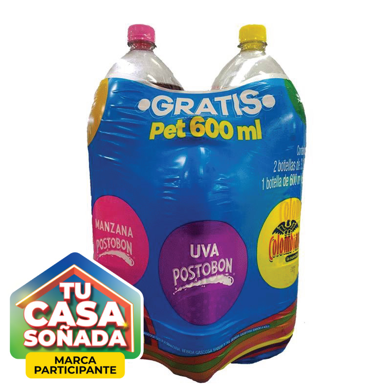 Gaseosa Postobon 2x3.125LT GRATIS Liquido