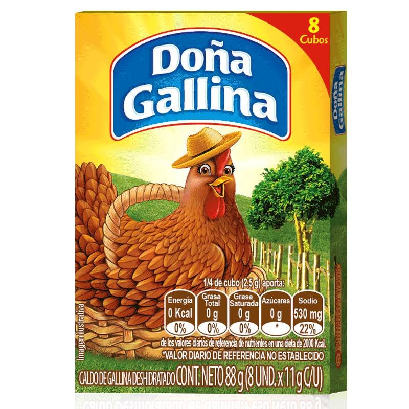 Caldo Doña Gallina x8Unidades
