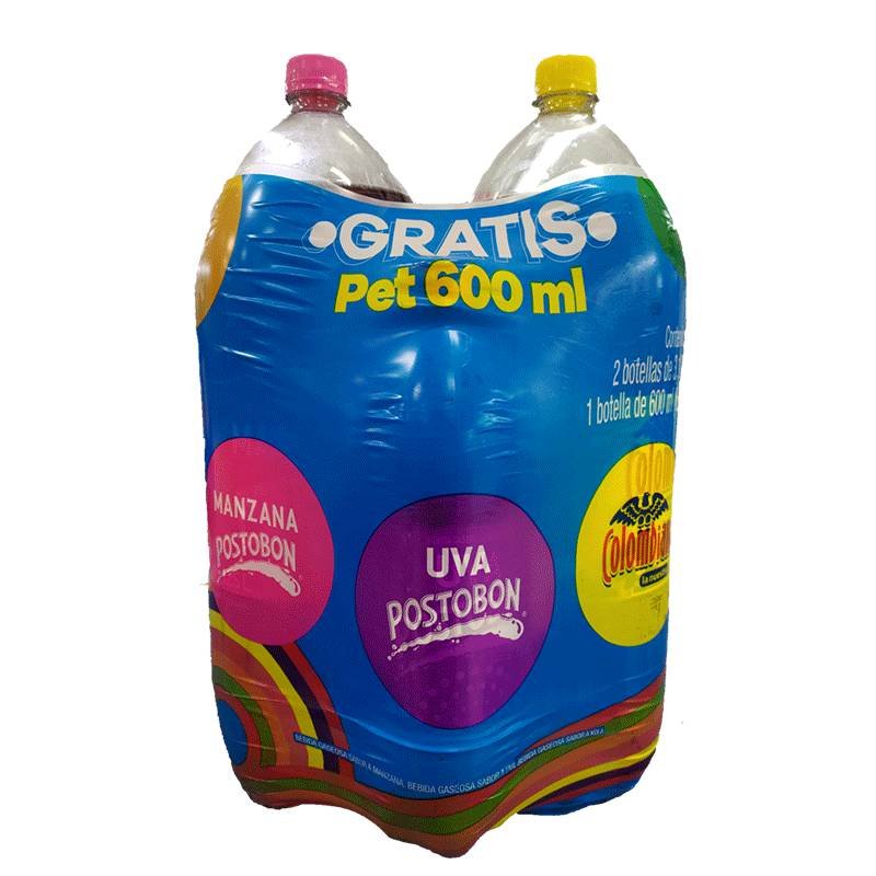 Gaseosa Postobon 2x3.125LT GRATIS Liquido