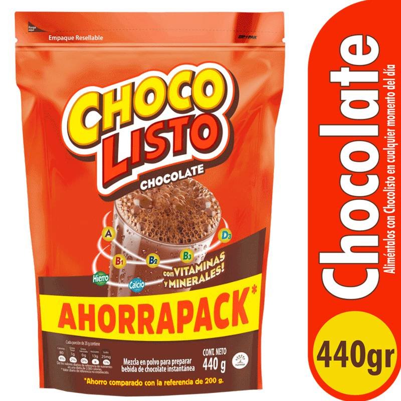 Bebida Achocolatada Chocolisto x440g Chocolate