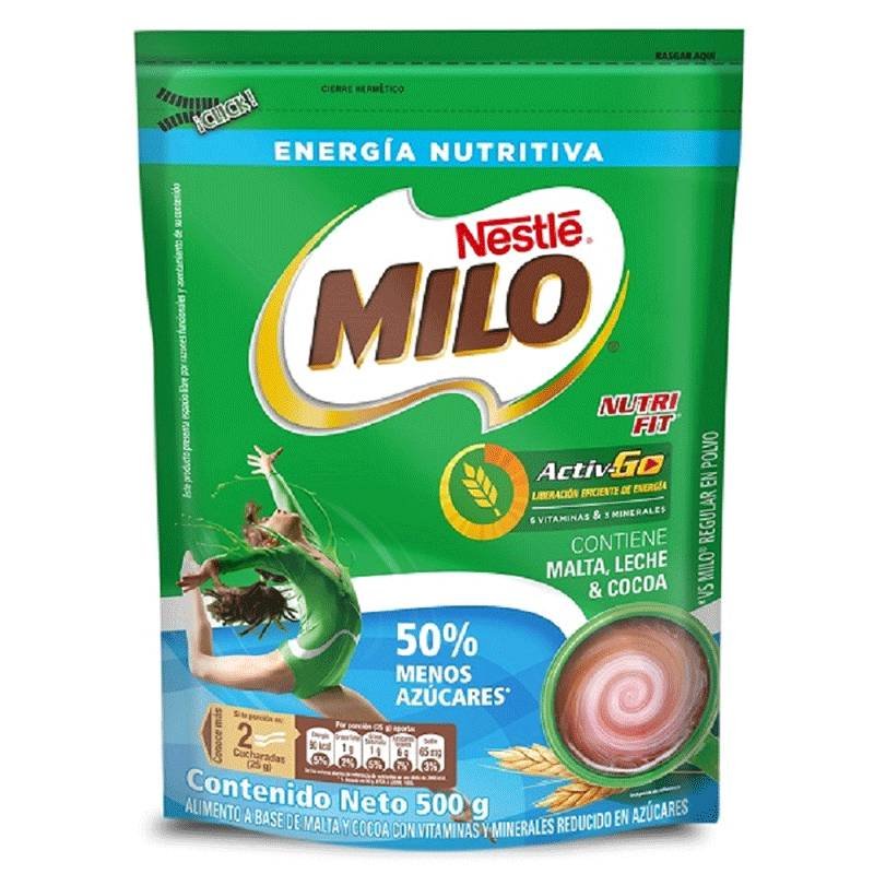 Bebida Achocolatada Milo x500g Free Doy Pack