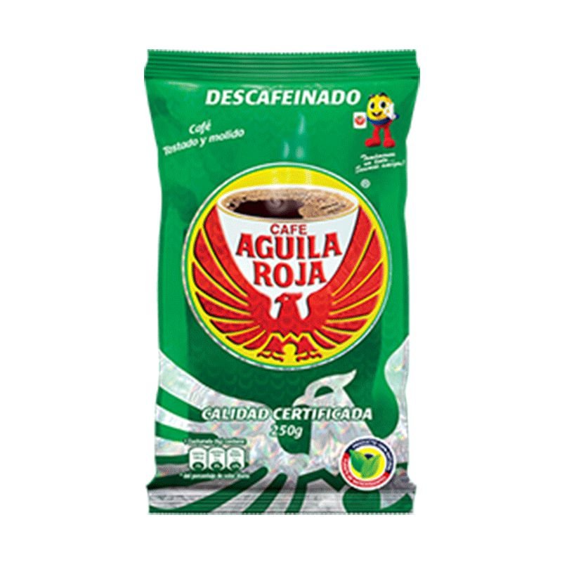 Cafe Aguila Roja x250g Sin Cafeina