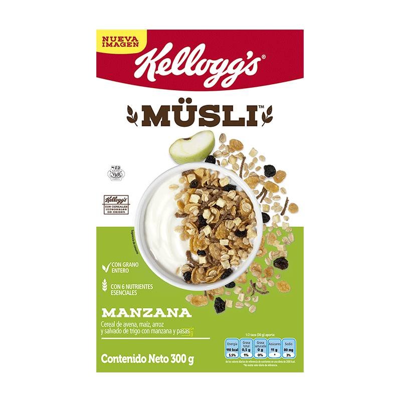 Cereal Kellog x300g Musli Manzana