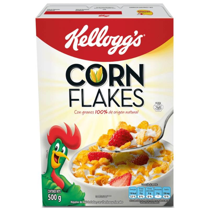 Cereal Kellog x500g Corn Flakes
