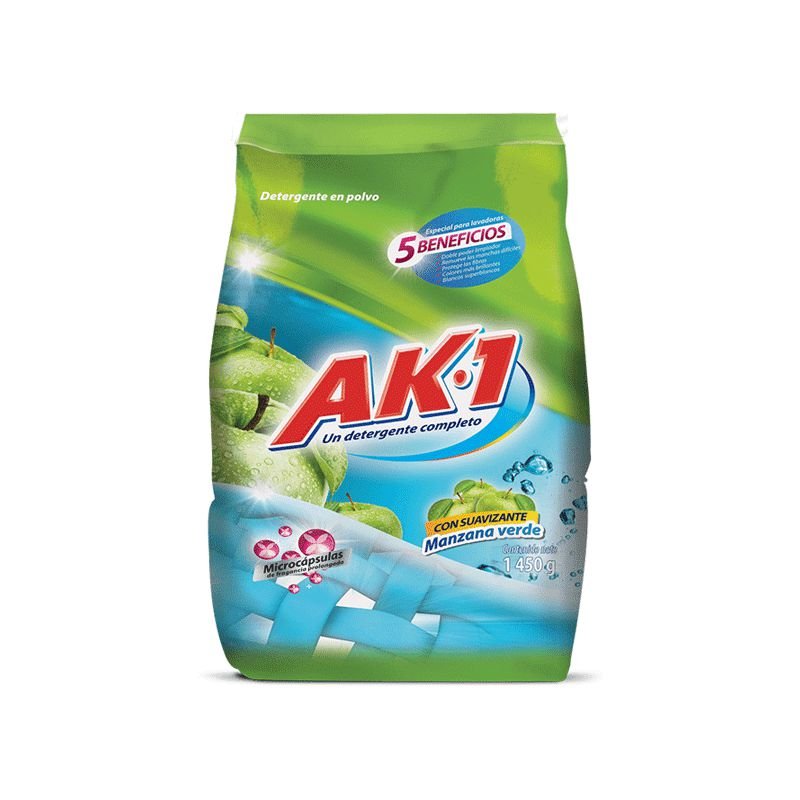Detergente AK1 x1450g Manzana