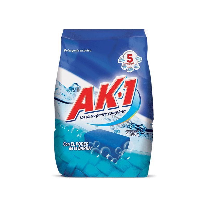Detergente Ak 1 x1450g Poder Barra