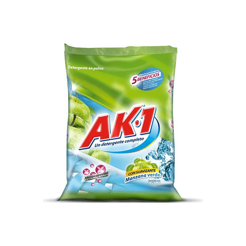 Detergente Ak 1 x450g Manzana