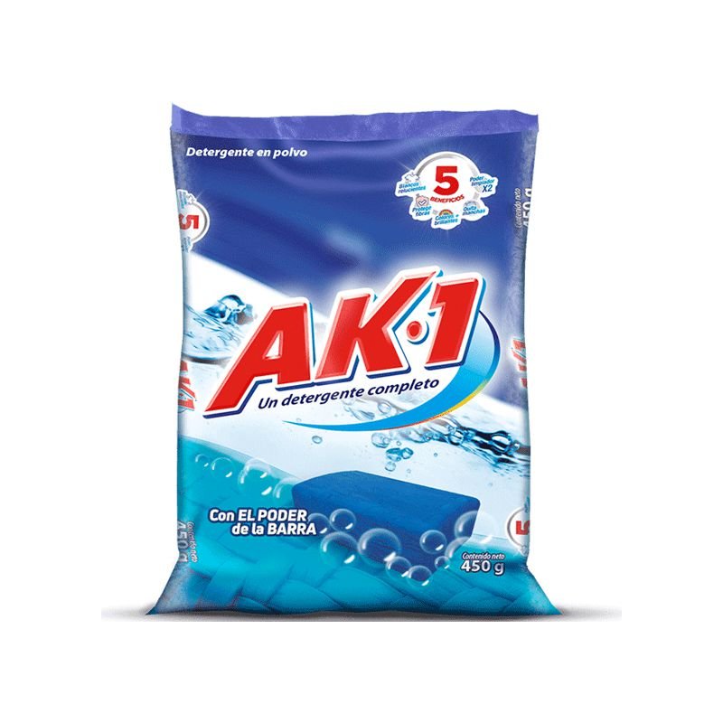 Detergente Ak 1 x450g Poder Barra