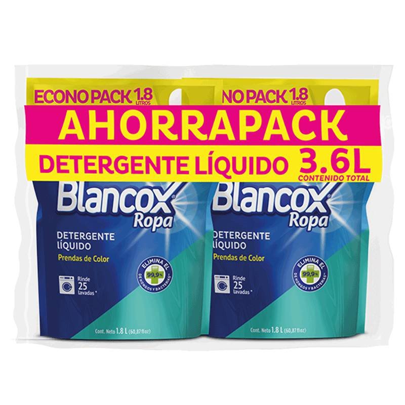Detergente Blancox 2x1800ml Liquido Regular Precio Especial Doy Pack