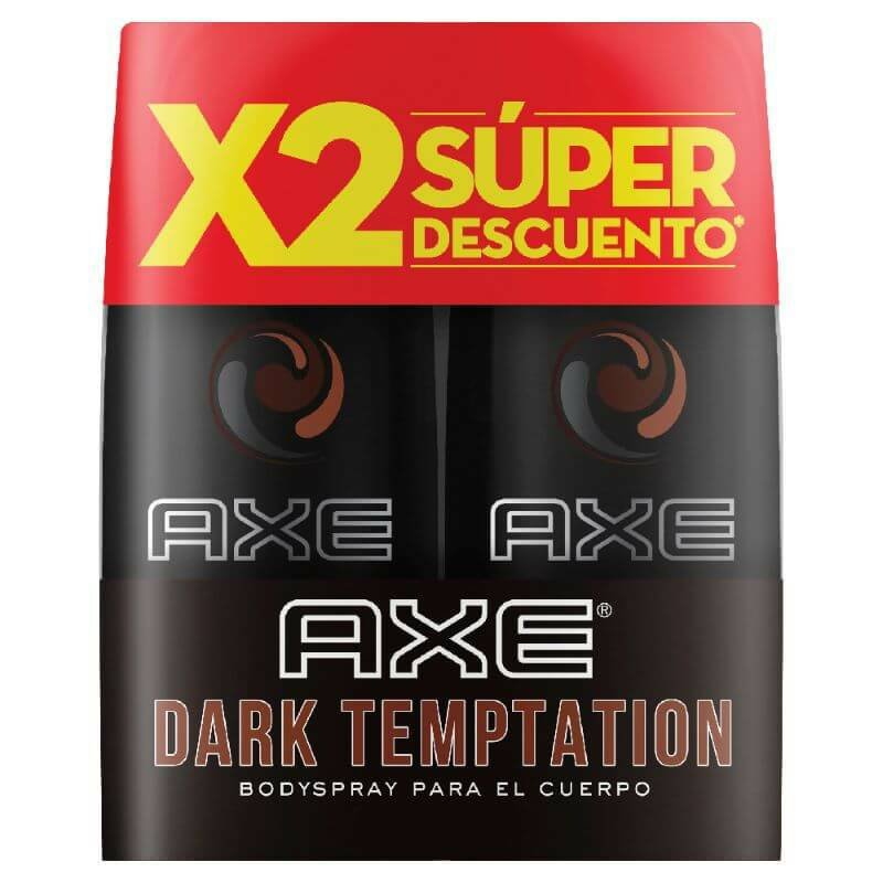 Desodorante Axe 2x150ml Body Spray Aerosol Dark Precio Especial